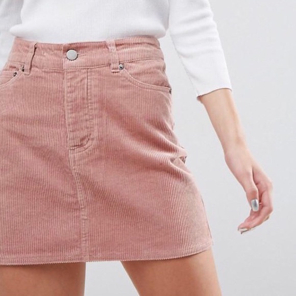 asos long denim skirt